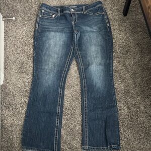 Indigo Women's Boot Cut Jeans - Deep Blue